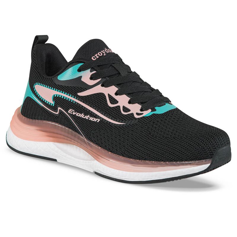 CROYDON - Tenis Running Broxu Negro para Mujer Croydon
