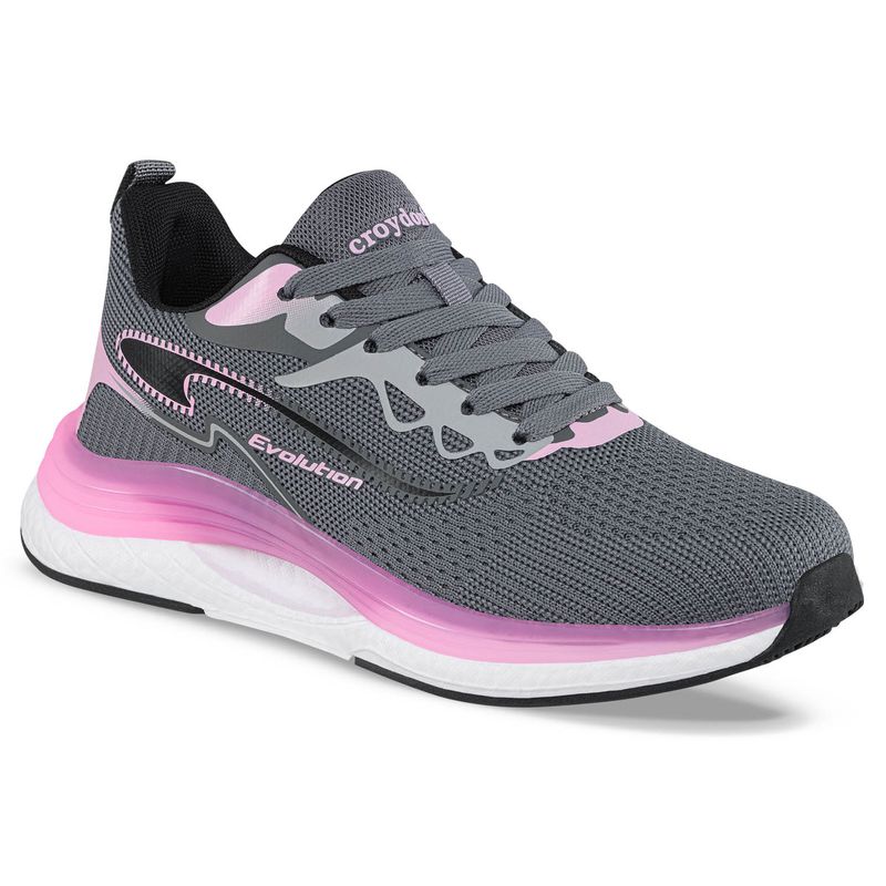 CROYDON - Tenis Running Broxu Gris Osc para Mujer Croydon