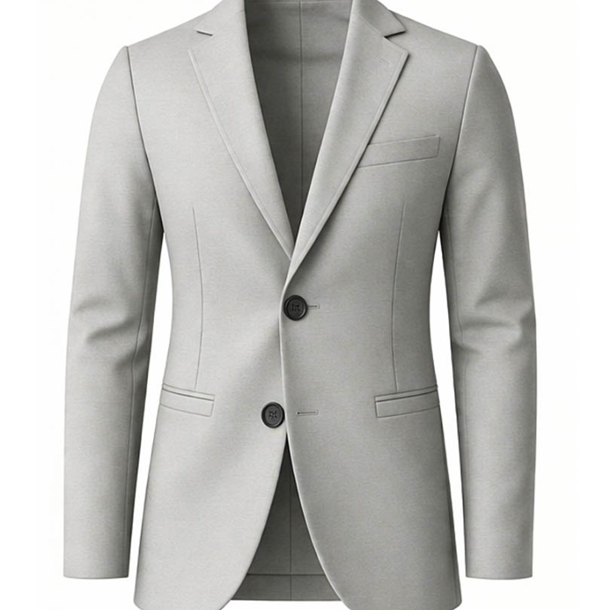 MODA EN CIRCUITO - Bleiser En PUNTO ROMA Gabán O Chaqueta Para Hombre GRIS CLARO