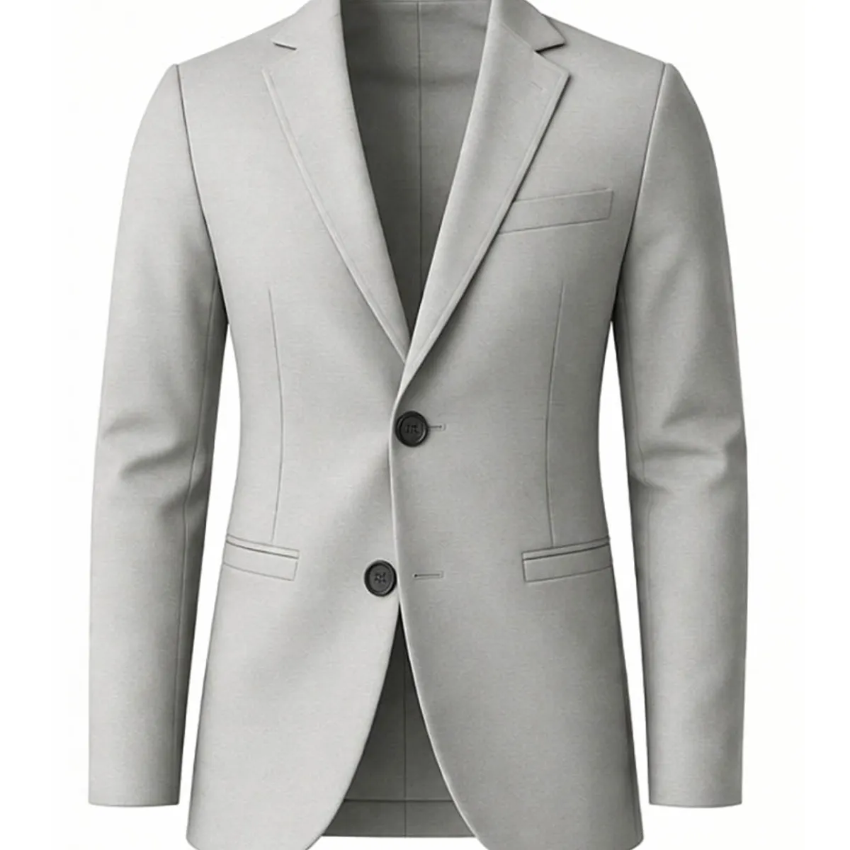 MODA EN CIRCUITO - Bleiser En PUNTO ROMA Gabán O Chaqueta Para Hombre GRIS CLARO