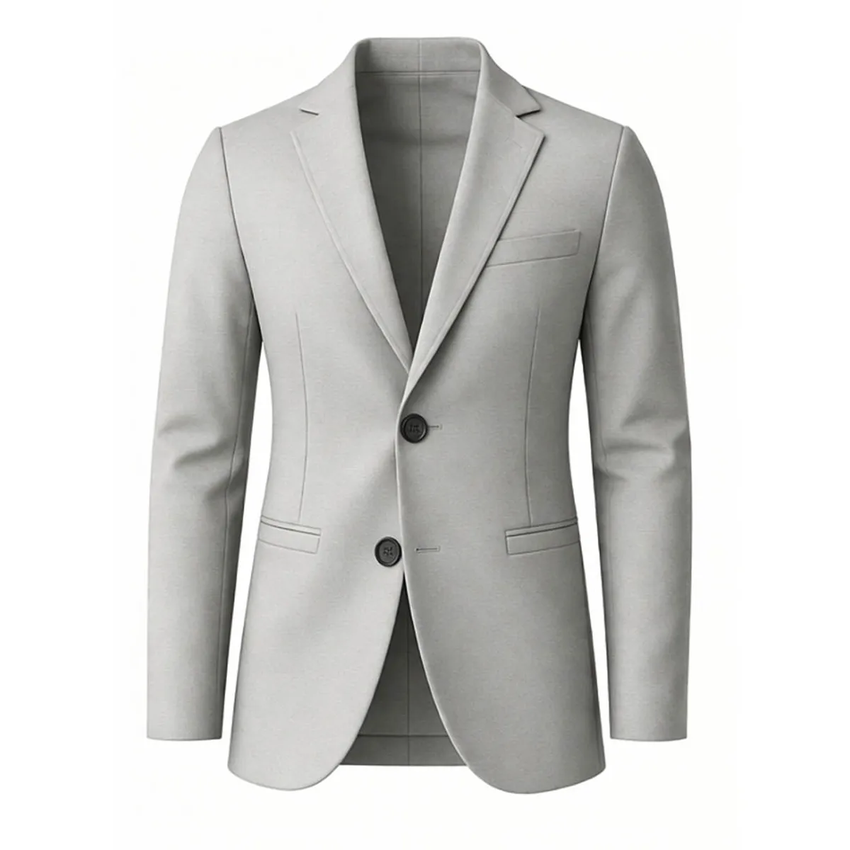 MODA EN CIRCUITO - Bleiser En PUNTO ROMA Gabán O Chaqueta Para Hombre GRIS CLARO