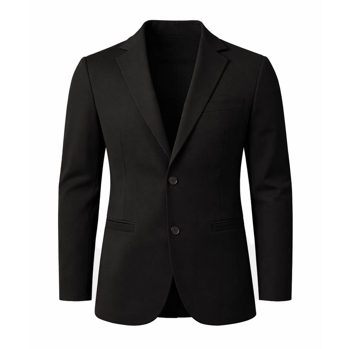 MODA EN CIRCUITO - Bleiser En PUNTO ROMA Gabán O Chaqueta Para Hombre NEGRO