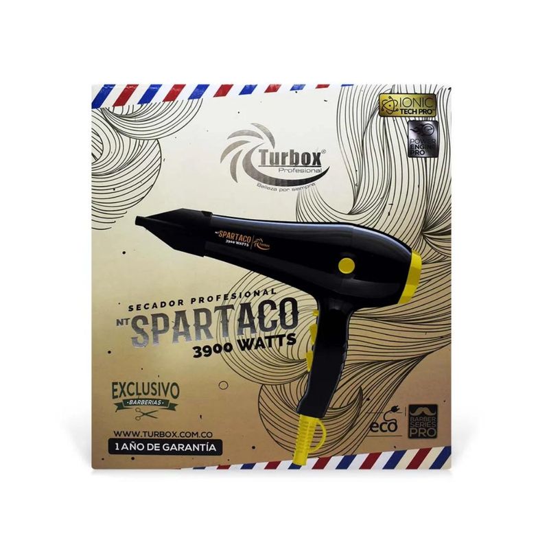 TURBOX - Secador De Cabello Profesional Turbox Spartaco 3900W