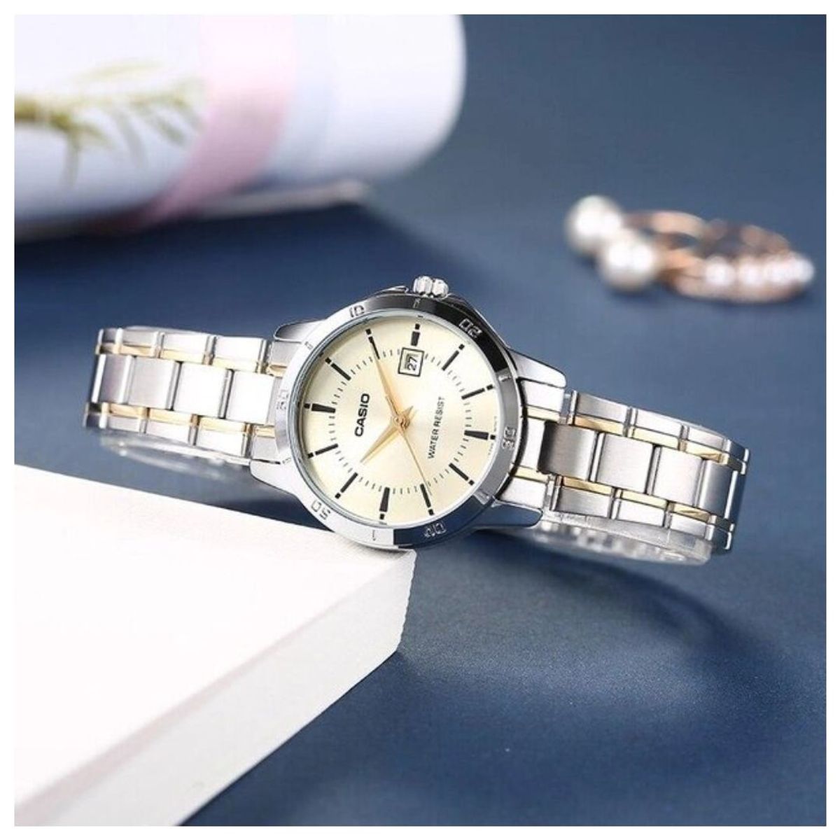 CASIO - Reloj Casio Modelo LTP-V004SG-9A Diseño Elegante