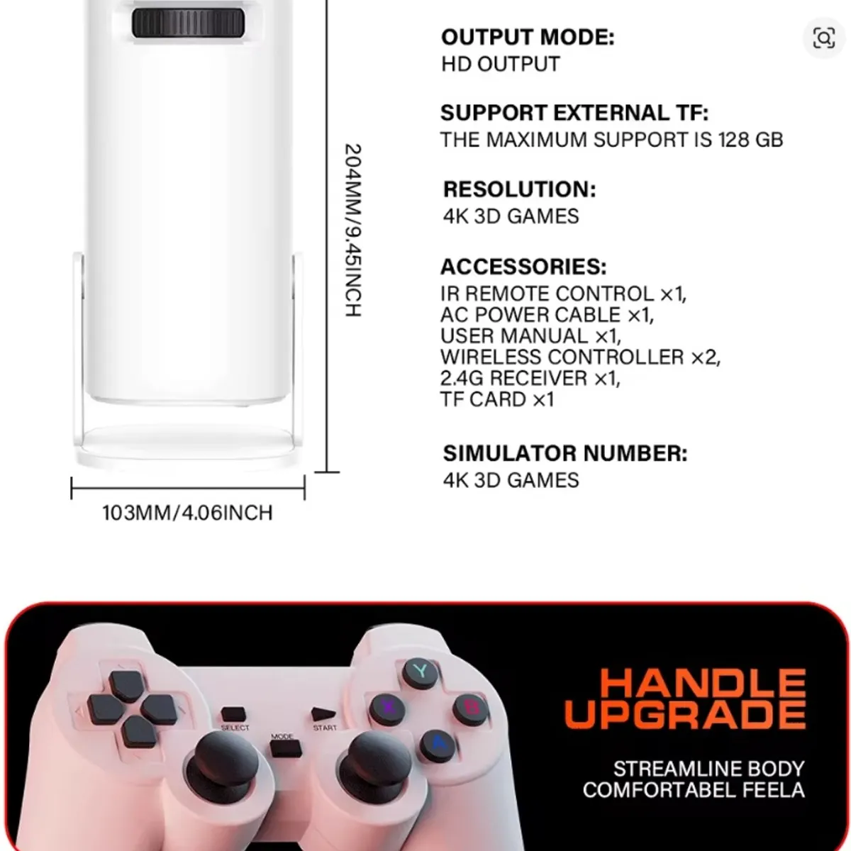 GENERICO - PROYECTOR CON JUEGOS S40 MAX