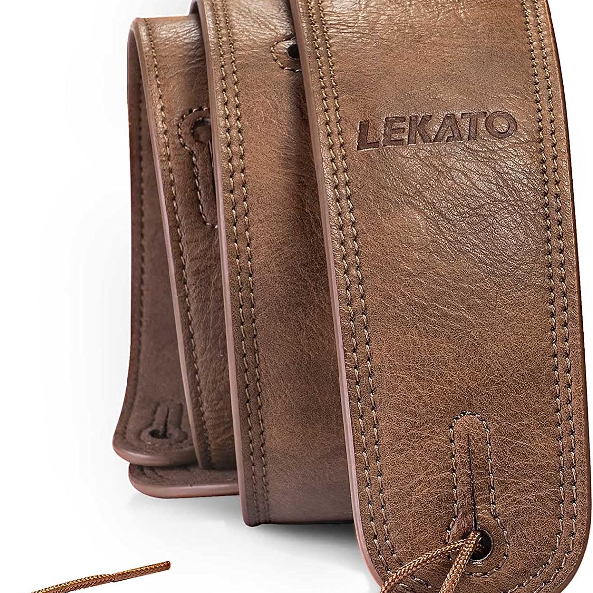 GENERICO - Correa De Cuero Acolchada Para Guitarra Eléctrica Bajo