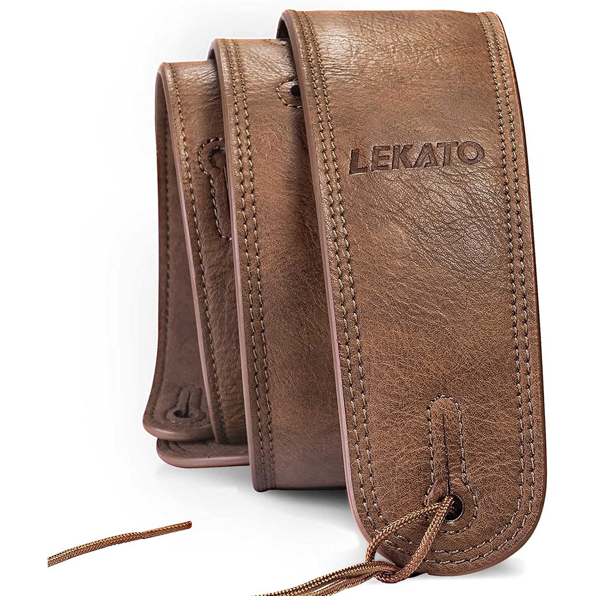 GENERICO - Correa De Cuero Acolchada Para Guitarra Eléctrica Bajo