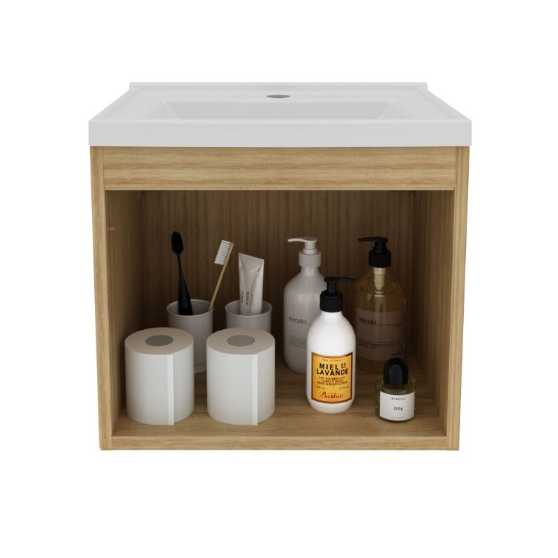 MUEBLES 2020 - Mueble de Baño con Lavamanos Graz AlmendraBlanco