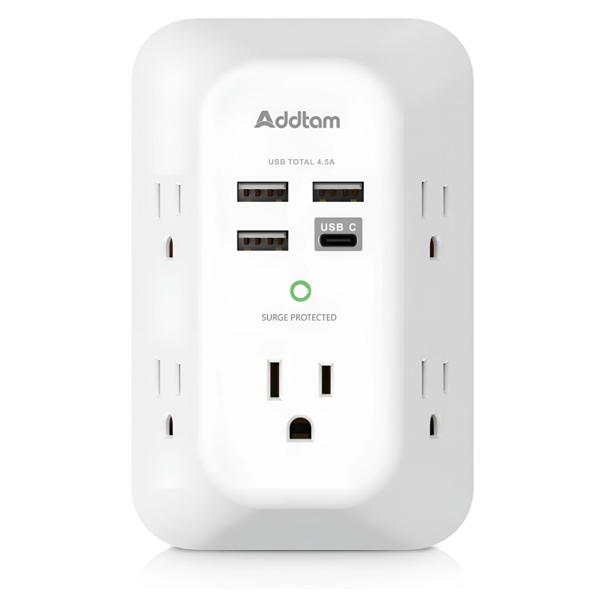 GENERICO - Extensión Regleta Multitomas One Beat Usb C A Protector