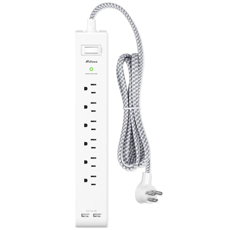 GENERICO - Extensión Regleta Multitomas Mifaso Usb C A Protector