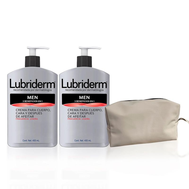 LUBRIDERM - Lubriderm Men Con Frag 12X400Ml Valv X2