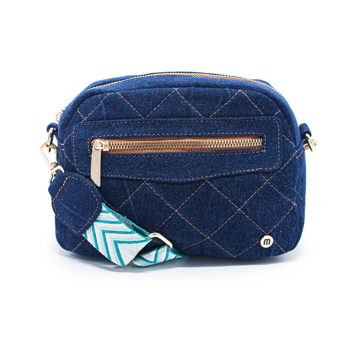MACOLY - Bolso manos libres macoly m300 jean x reata oro