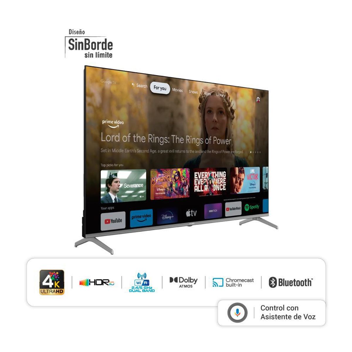 HYUNDAI - TV HYUNDAI 60 Pulgadas 1524cm HYLED6004G 4K-UHD Smart TV Google