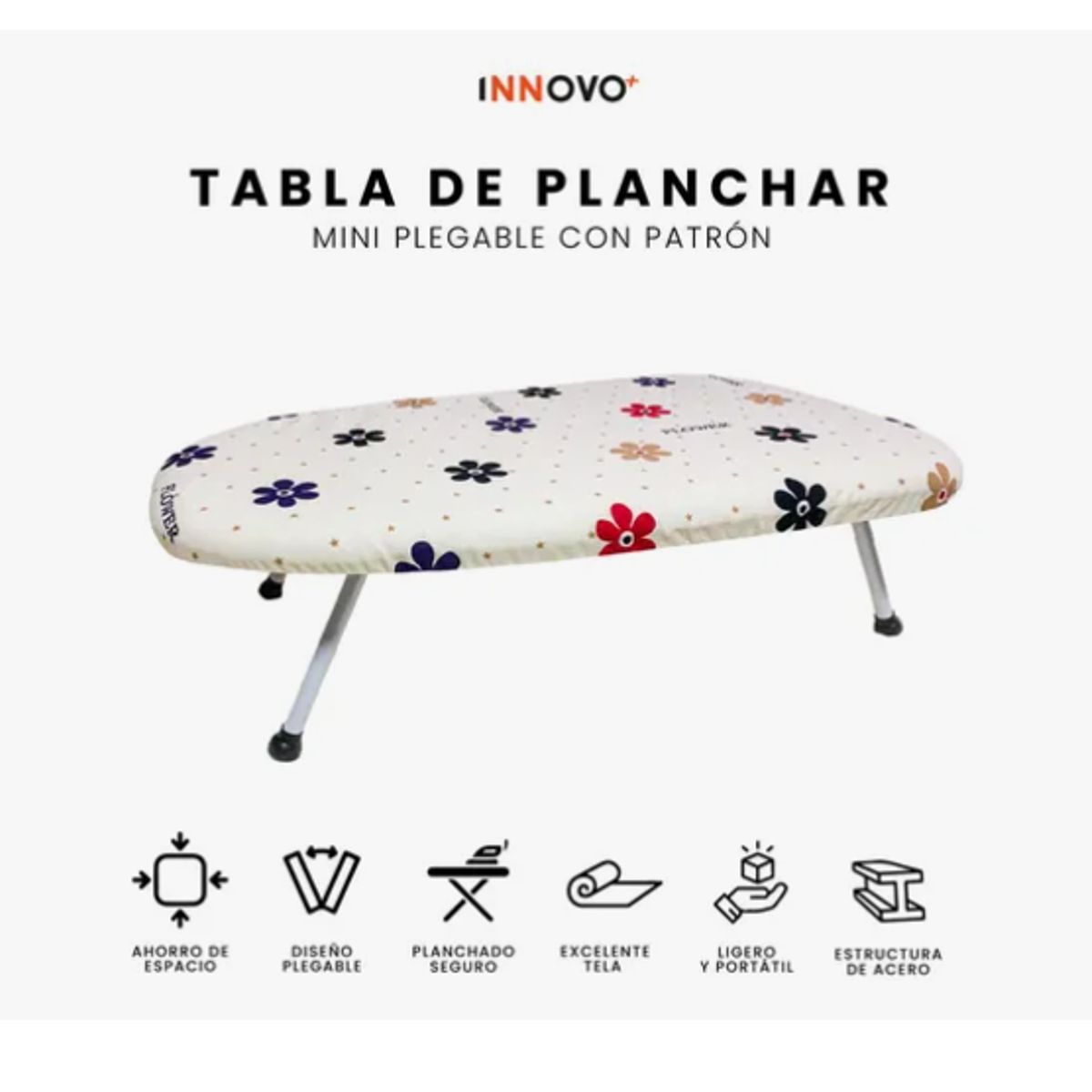 INNOVA - Mesa De Planchar Plegable Uso Facil Rapido No Ocupa Espacio