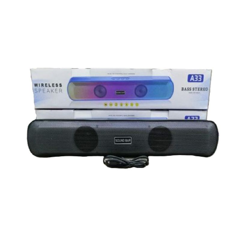 GENERICO - Barra De Sonido A33 Soundbar Bluetooth Speaker Xbass