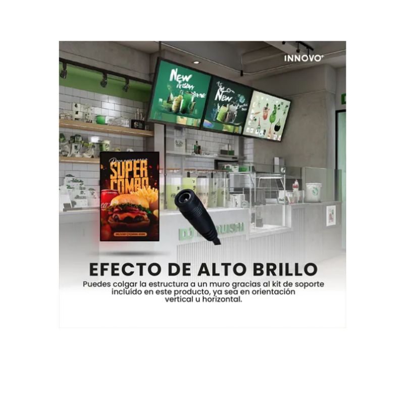 INNOVA - Pantalla Led Alto Brillo Publicitario Aumenta Ventas 60x90