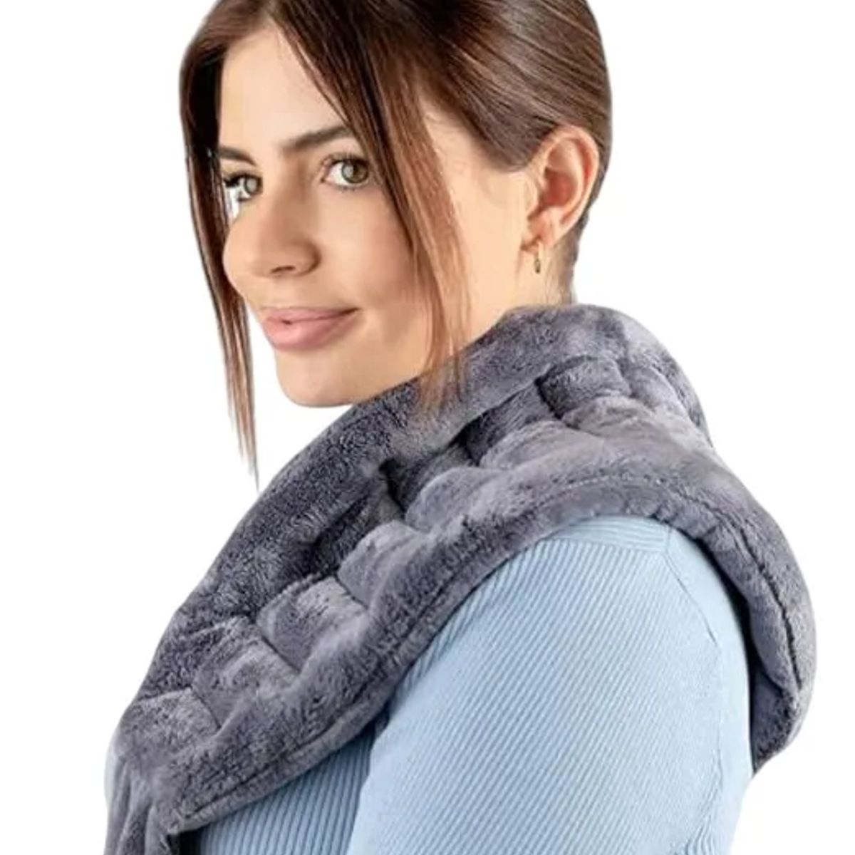 GENERICO - Almohadilla Térmica Cuello Bufanda Calefactora Alivia Dolor