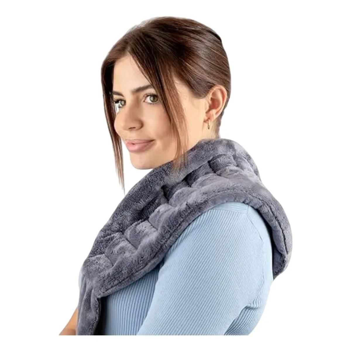 GENERICO - Almohadilla Térmica Cuello Bufanda Calefactora Alivia Dolor