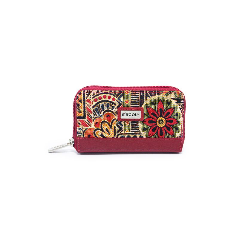 MACOLY - Billetera mediana macoly a041 cuero rojo x yacar