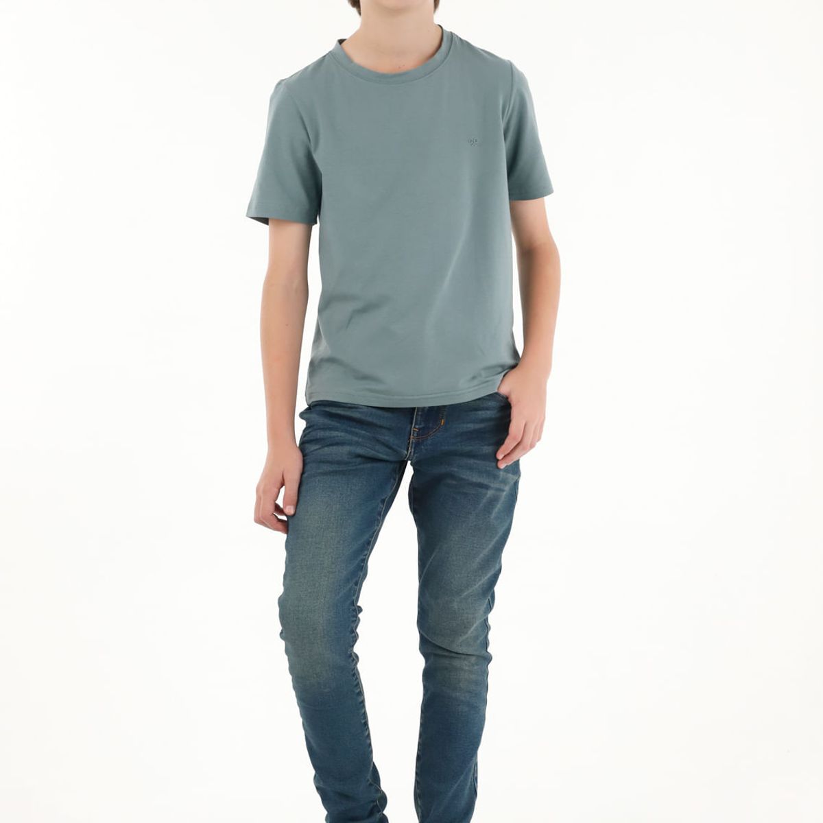 TENNIS - Camiseta gris con estampado en alta densidad para niño