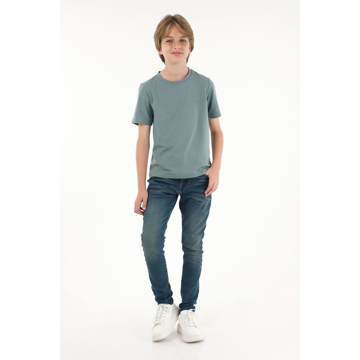 TENNIS - Camiseta gris con estampado en alta densidad para niño