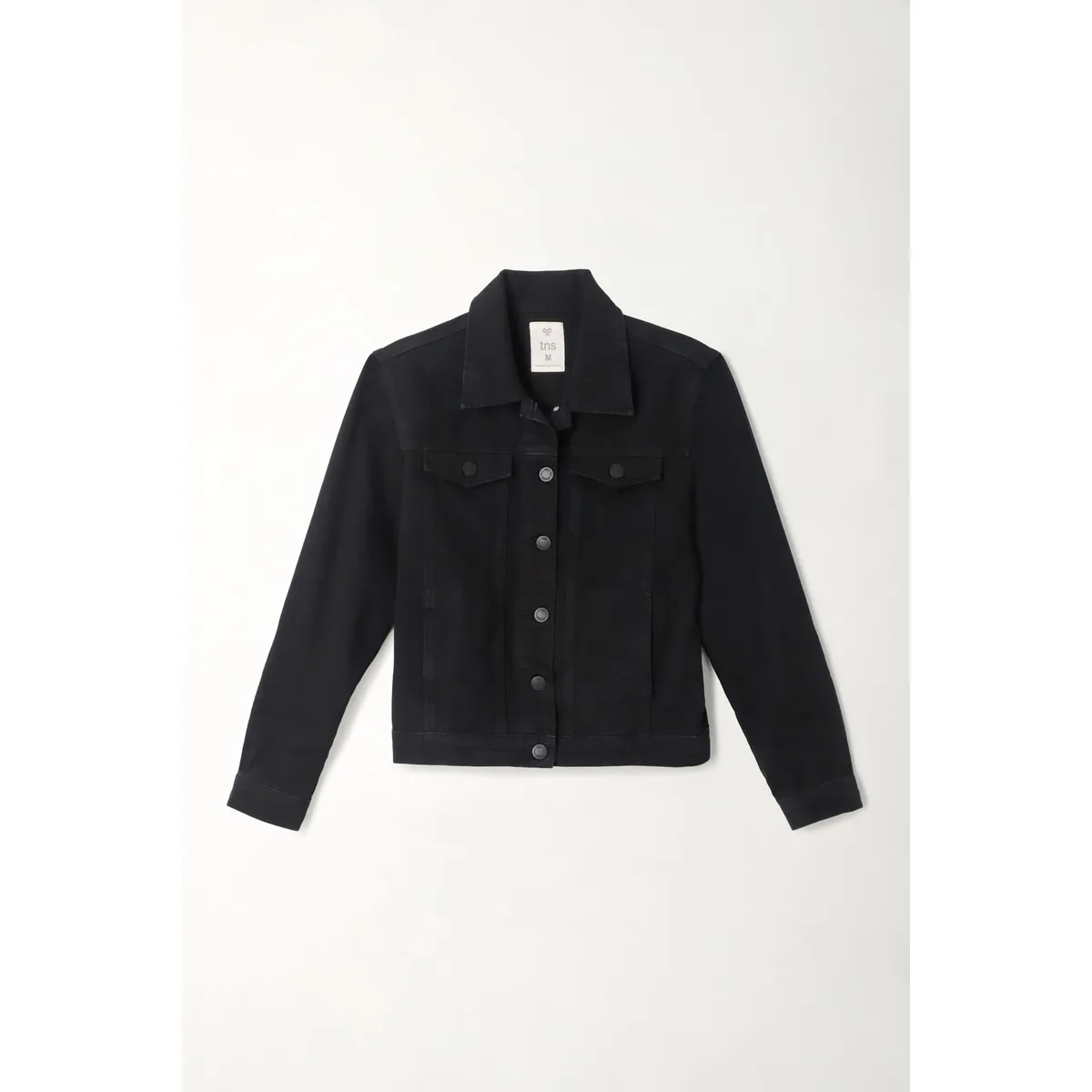 TENNIS - Chaqueta en black denim para mujer