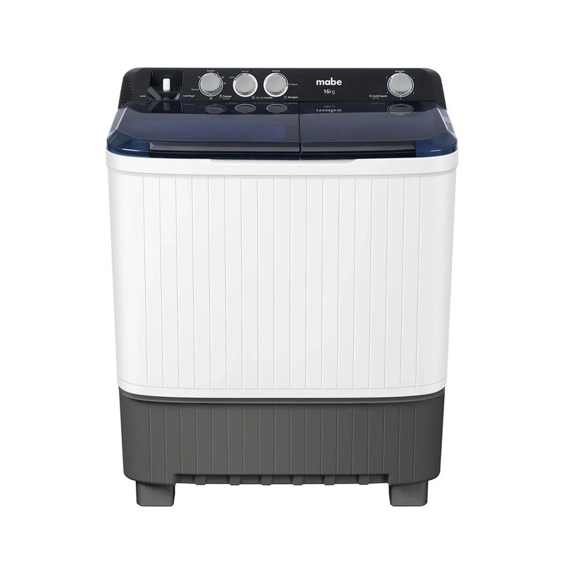 MABE - Lavadora Mabe 2 Tina Semiautomatica 16Kg LMD6124HBAB0 Blanca