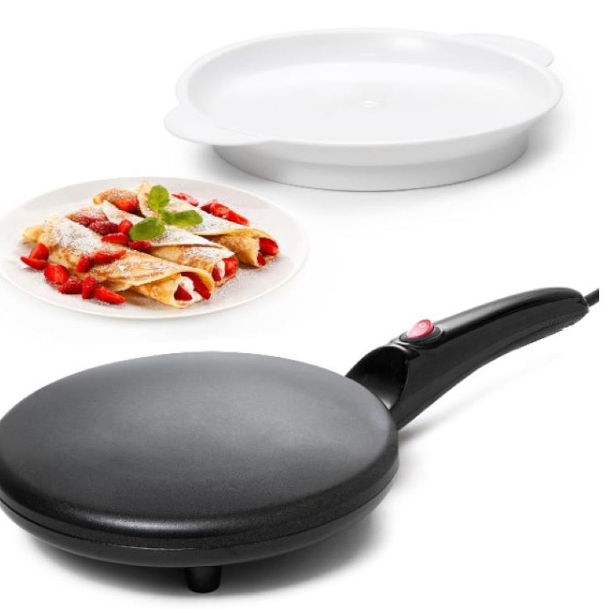 SOKANY - Maquina Electrica Crepera Para Hacer Crepes Sokany