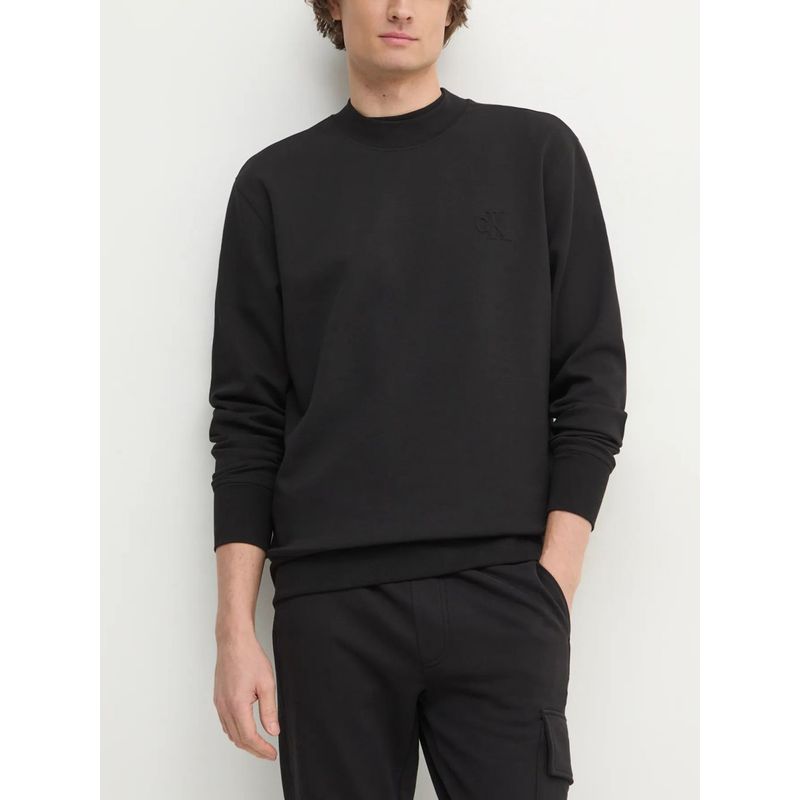 CALVIN KLEIN - Saco negro de cuello redondo en tejido interlock suave Calvin Klein