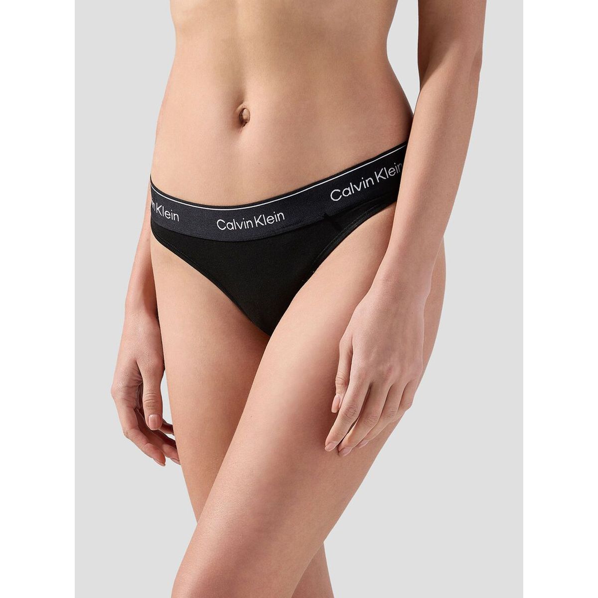 CALVIN KLEIN - Tanga negra - Modern cotton vday Calvin Klein