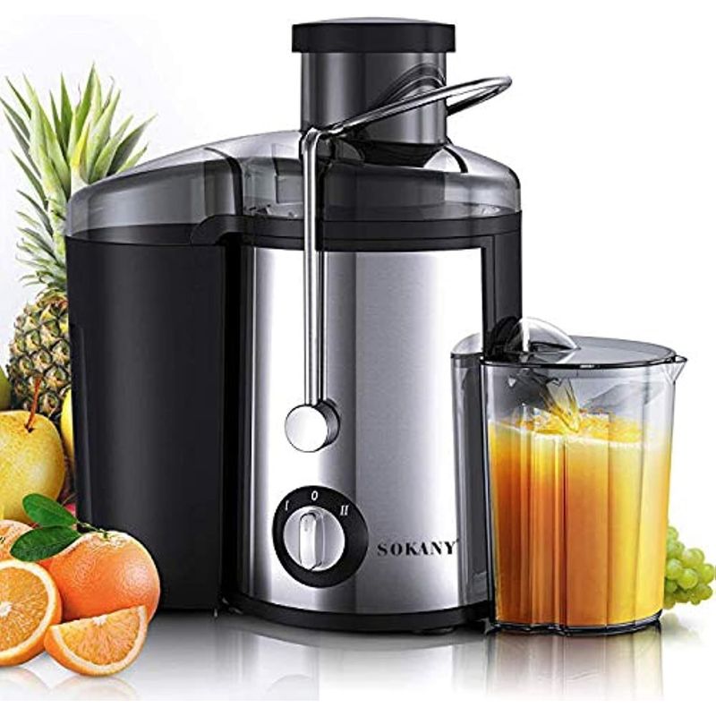 SOKANY - Extractor de jugo de acero inoxidable Sokany original