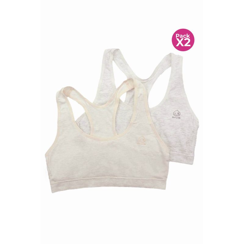 LILI PINK - Top con copas seamless paquete x2