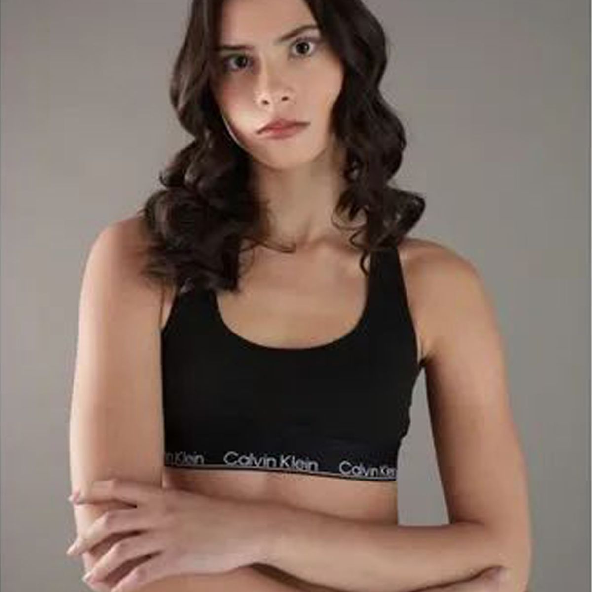 CALVIN KLEIN - Bralette negro - modern cotton vday Calvin Klein