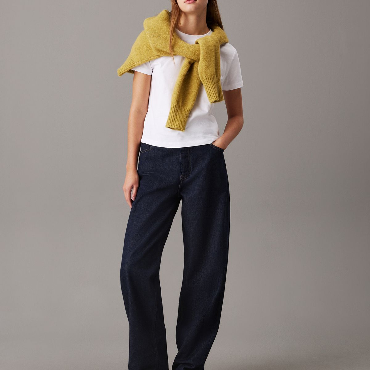 CALVIN KLEIN - Camiseta blanca slim con logo Calvin Klein