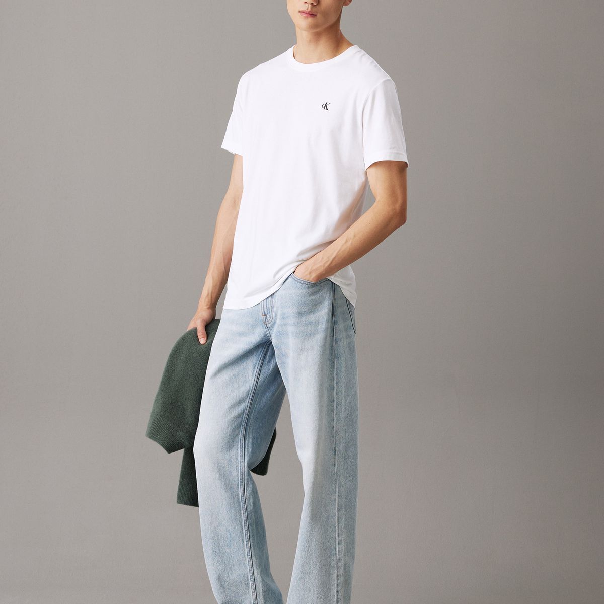 CALVIN KLEIN - Camiseta blanca con logo en la parte trasera Calvin Klein