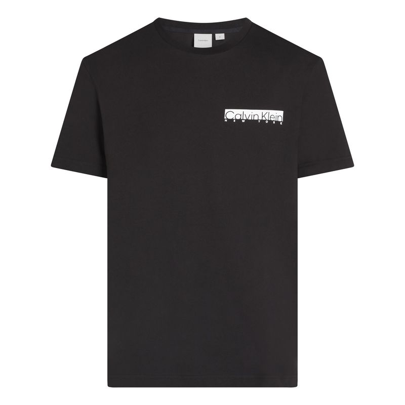 CALVIN KLEIN - Camiseta negra con logotipo en caja Calvin Klein