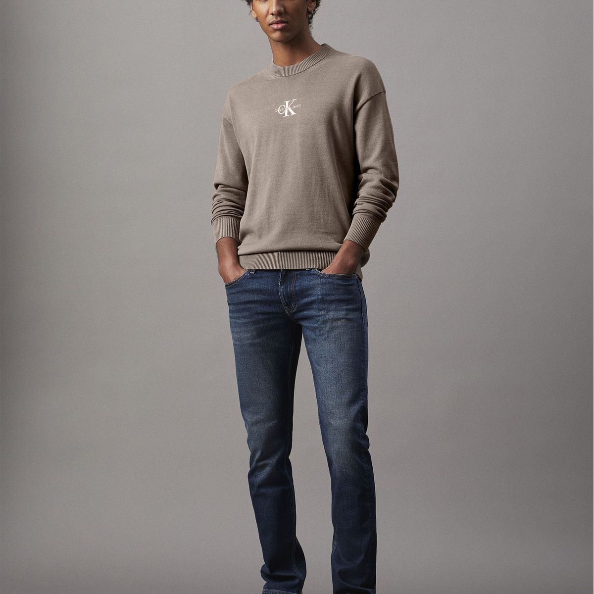 CALVIN KLEIN - Jeans azul slim de talle medio Calvin Klein