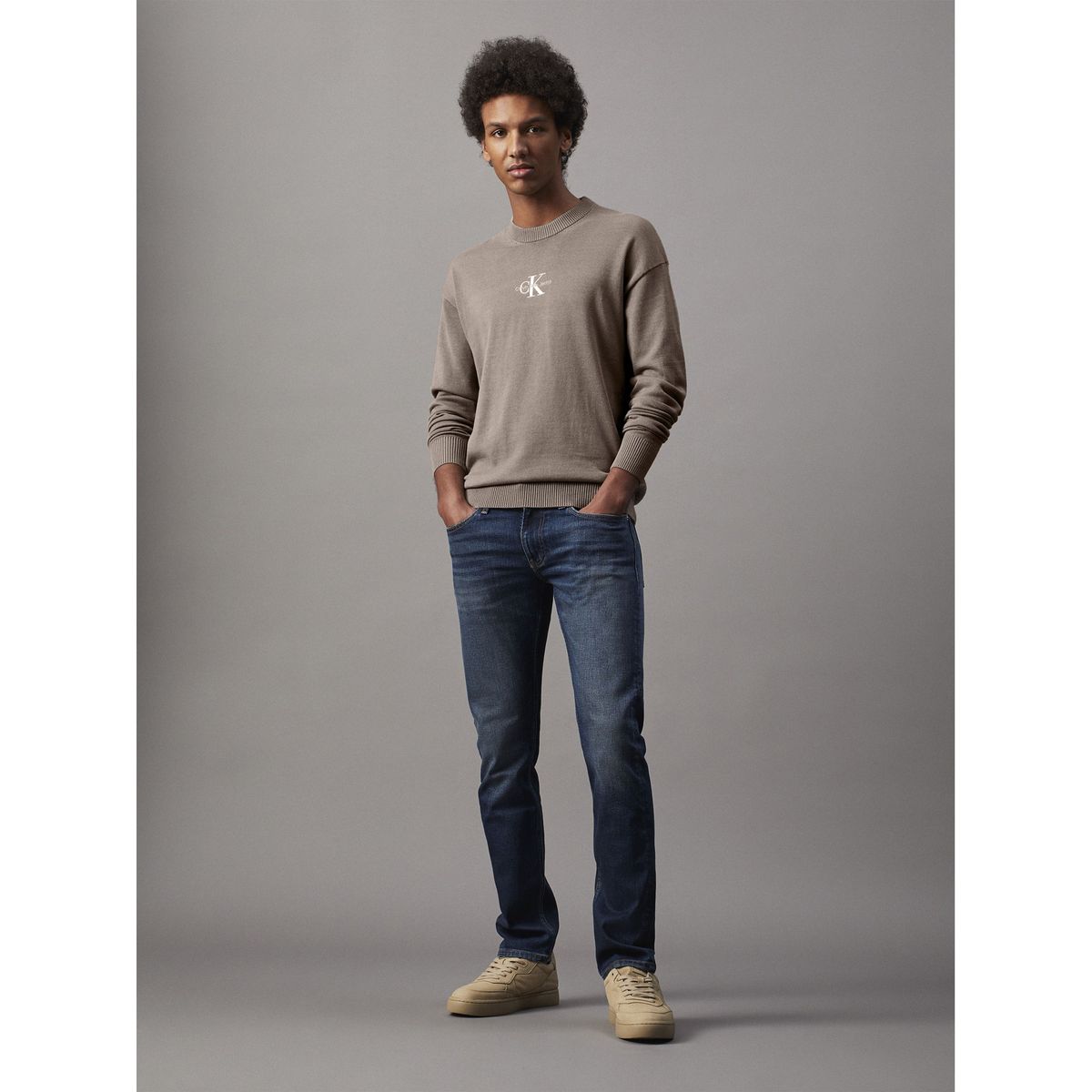 CALVIN KLEIN - Jeans azul slim de talle medio Calvin Klein