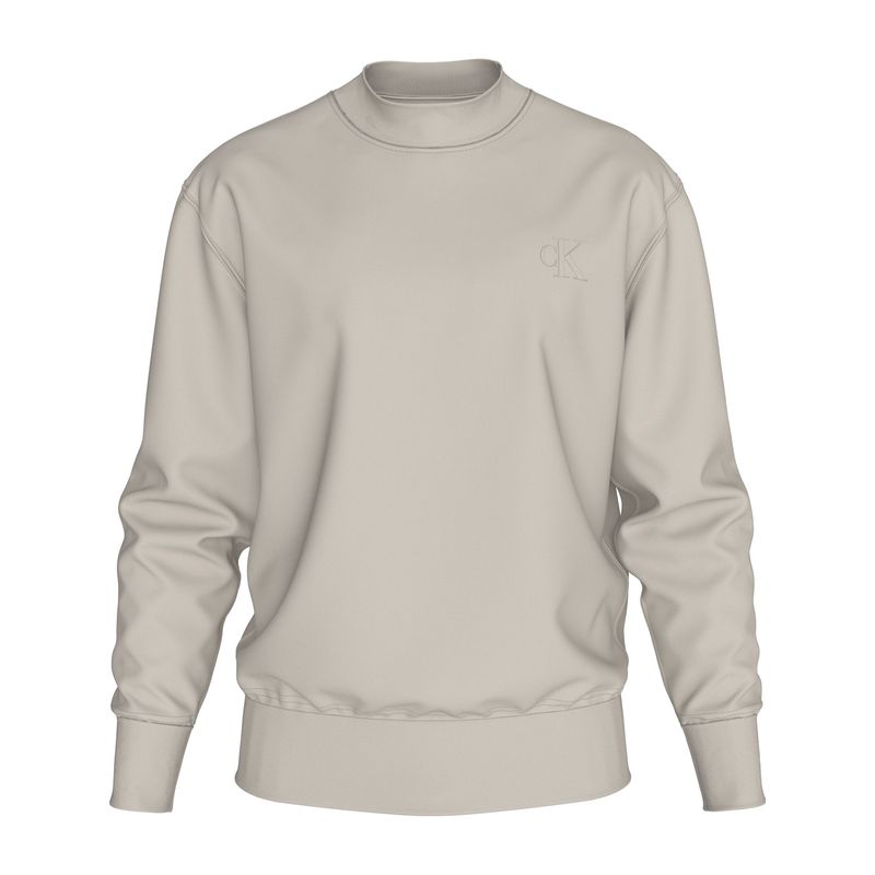 CALVIN KLEIN - Saco blanco de cuello redondo en tejido interlock suave Calvin Klein