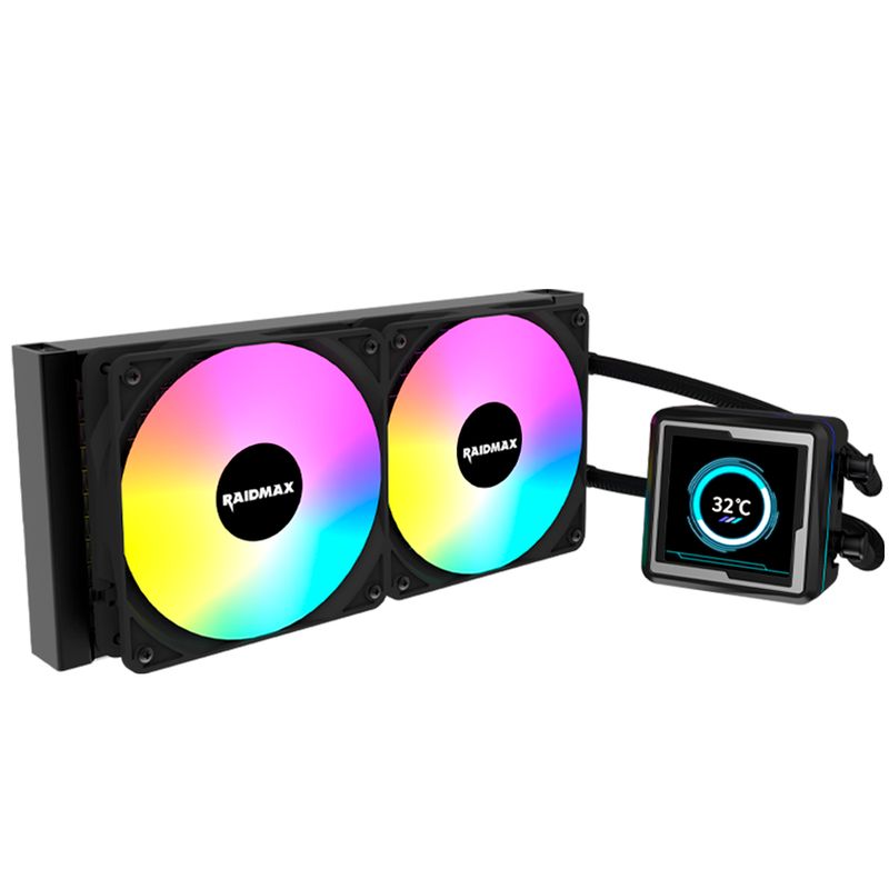 RAID - Refrigeración Liquida AIO Raidmax ML240 ARGB Pantalla LCD
