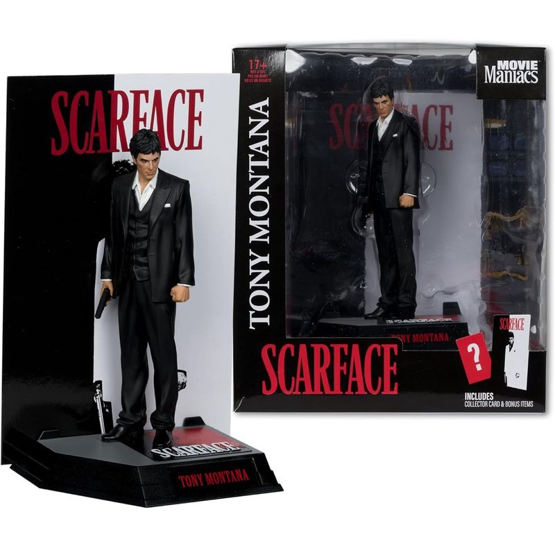 MC FARLANE - Tony Montana Figura Estatua Scarface Movie Maniacs Mcfarlane