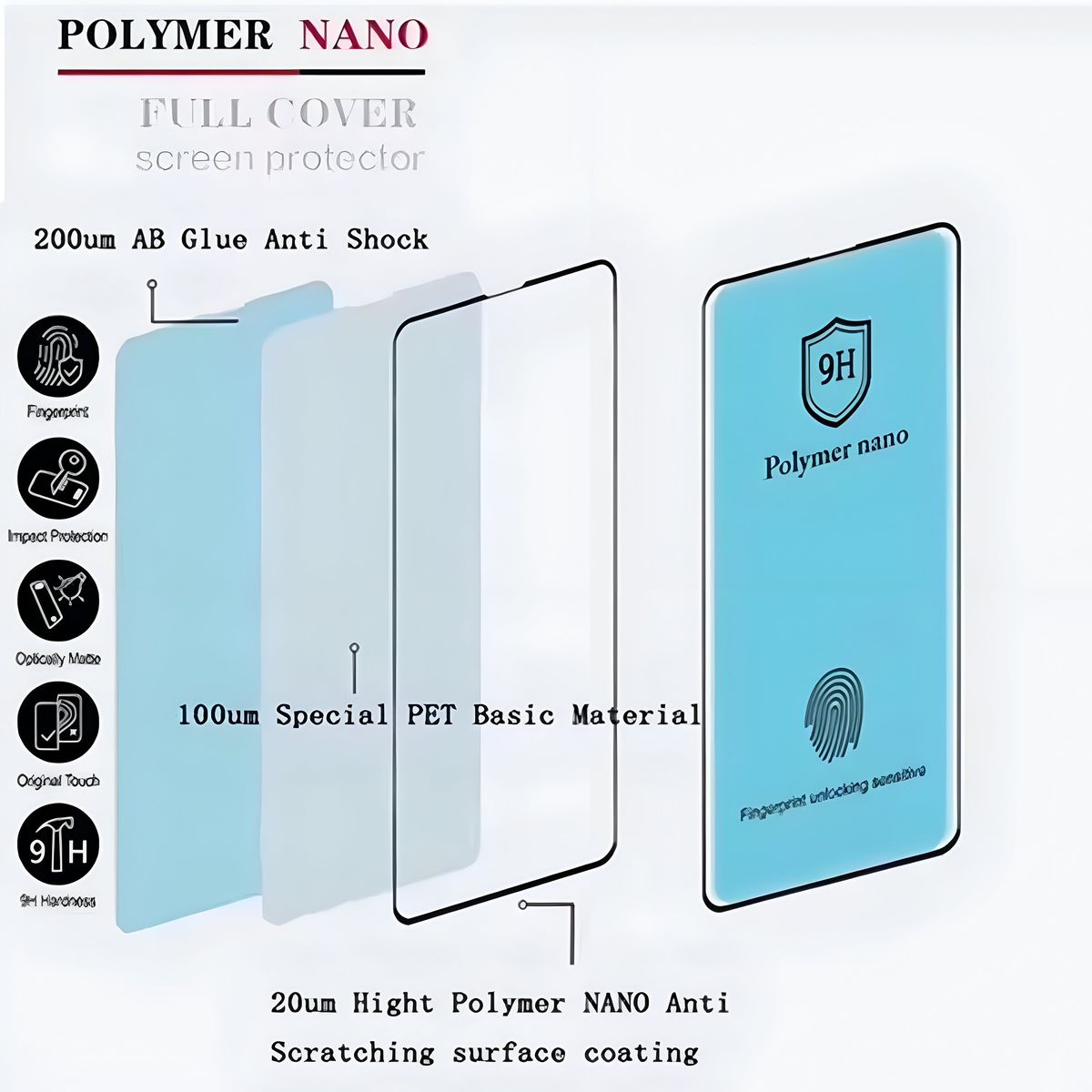 GENERICO - Polímero Brillante Protector Pantalla Compatible Samsung S21 Ultra