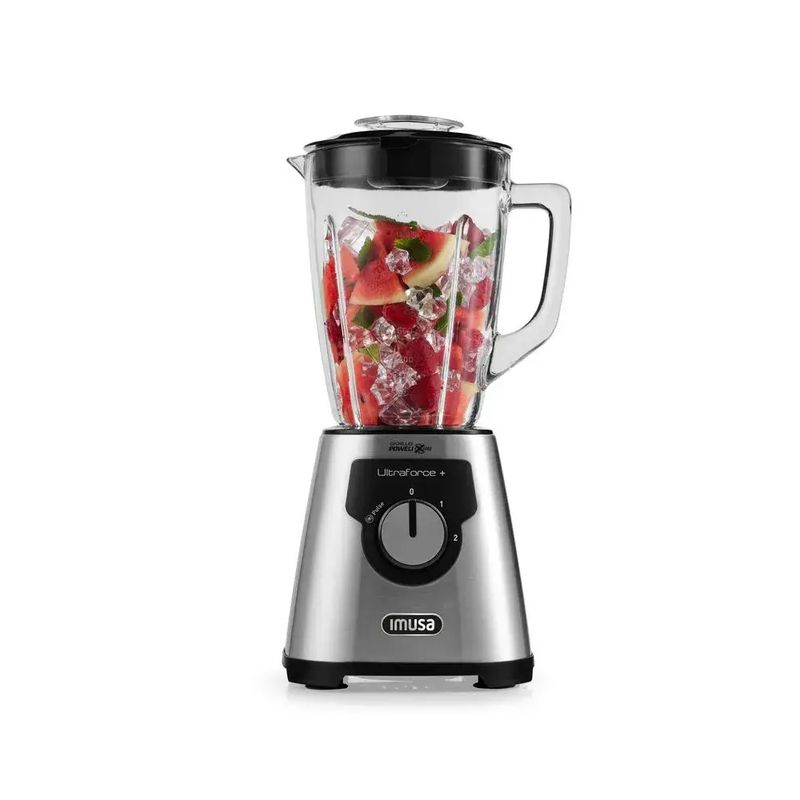 IMUSA - Licuadora Imusa Ultraforce Plus Vaso Vidrio 2 Litros