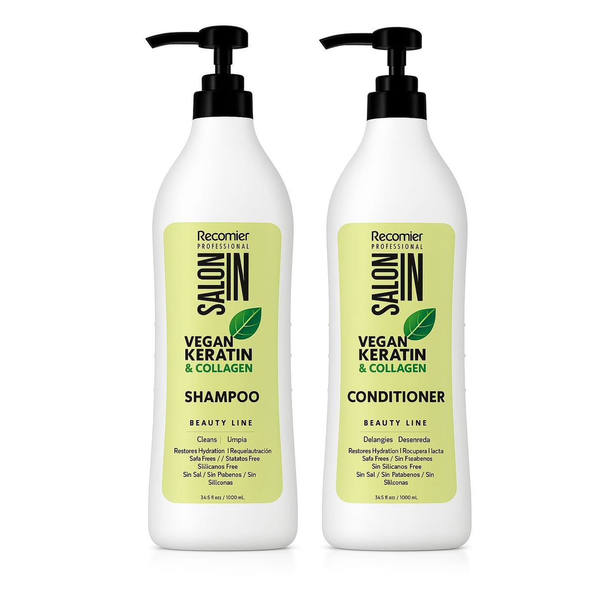 RECAMIER - Shampoo Acondicionador Recamier Vegan Keratin