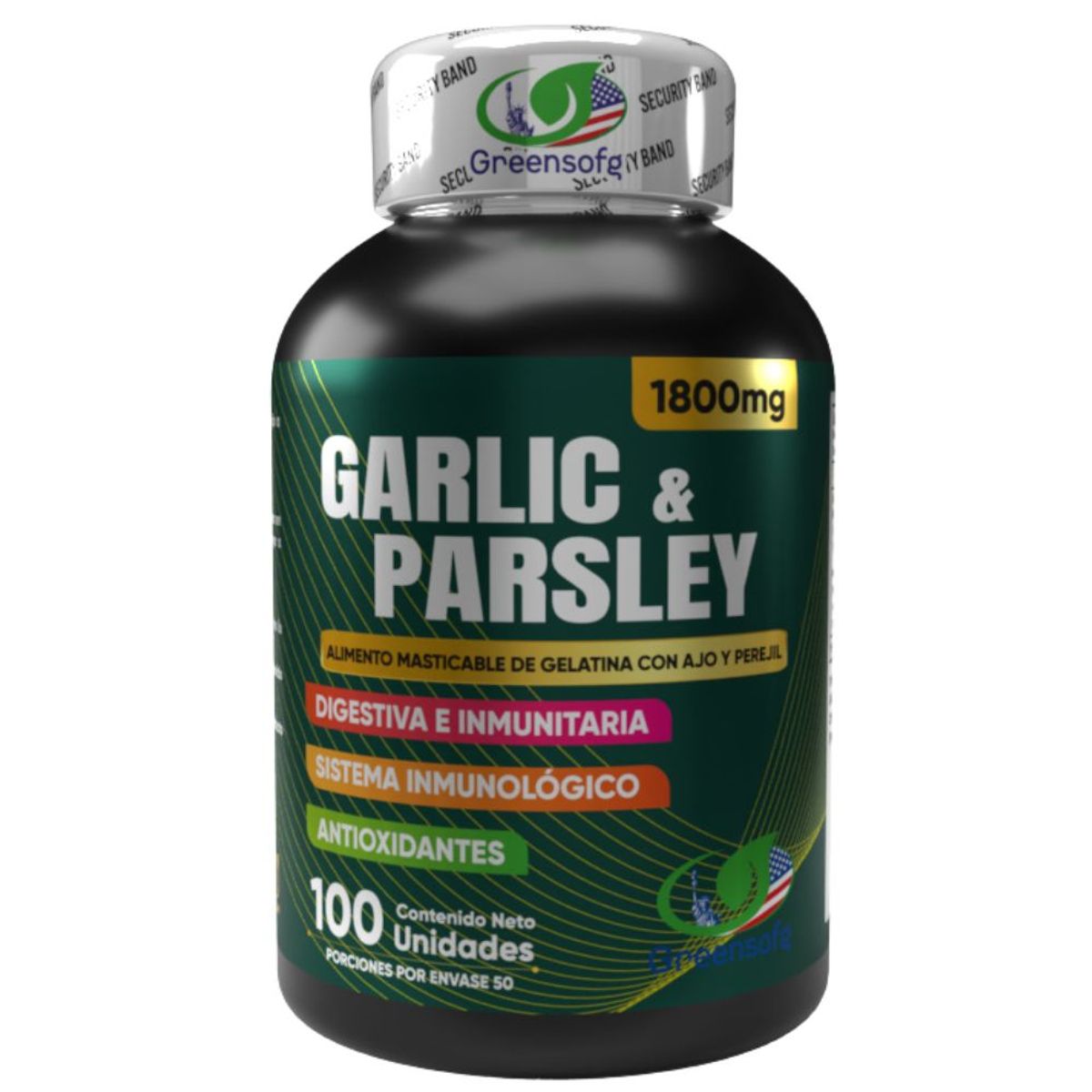 NATURAL ENERGY PRODUCTS - Garlic & Parsley - Ajo y Perejil Americano
