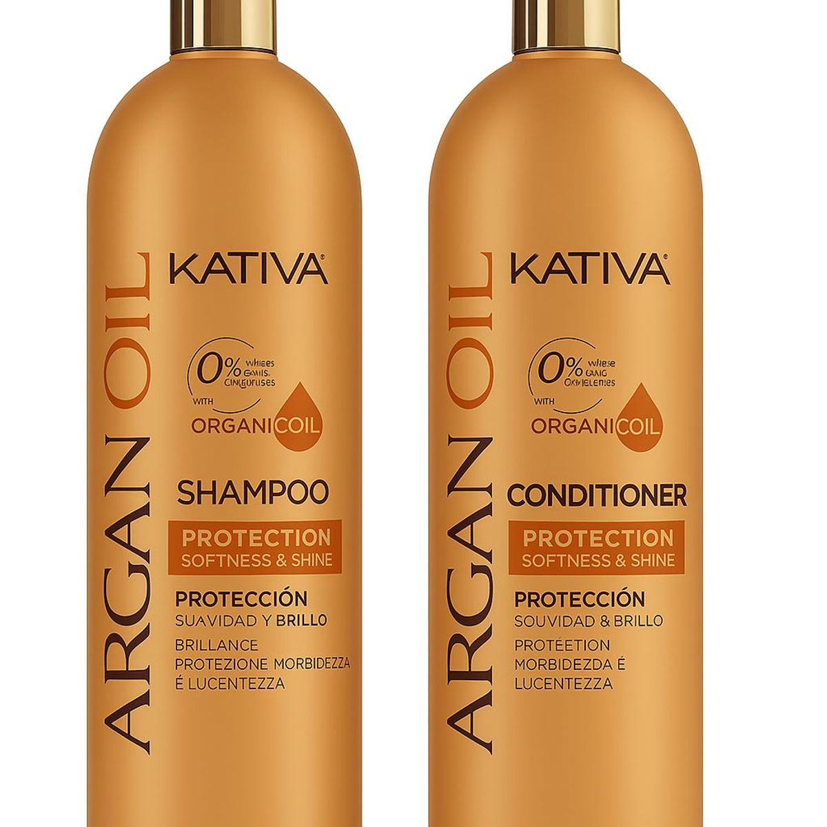 KATIVA - Kit Shampoo + Acond Cabello Dañado Argan 1L
