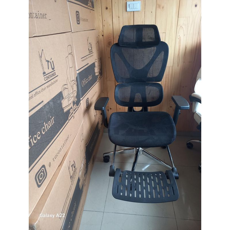 ERGONOMUS - Silla ergonomica de oficina con soporte lumbar y respaldar alto