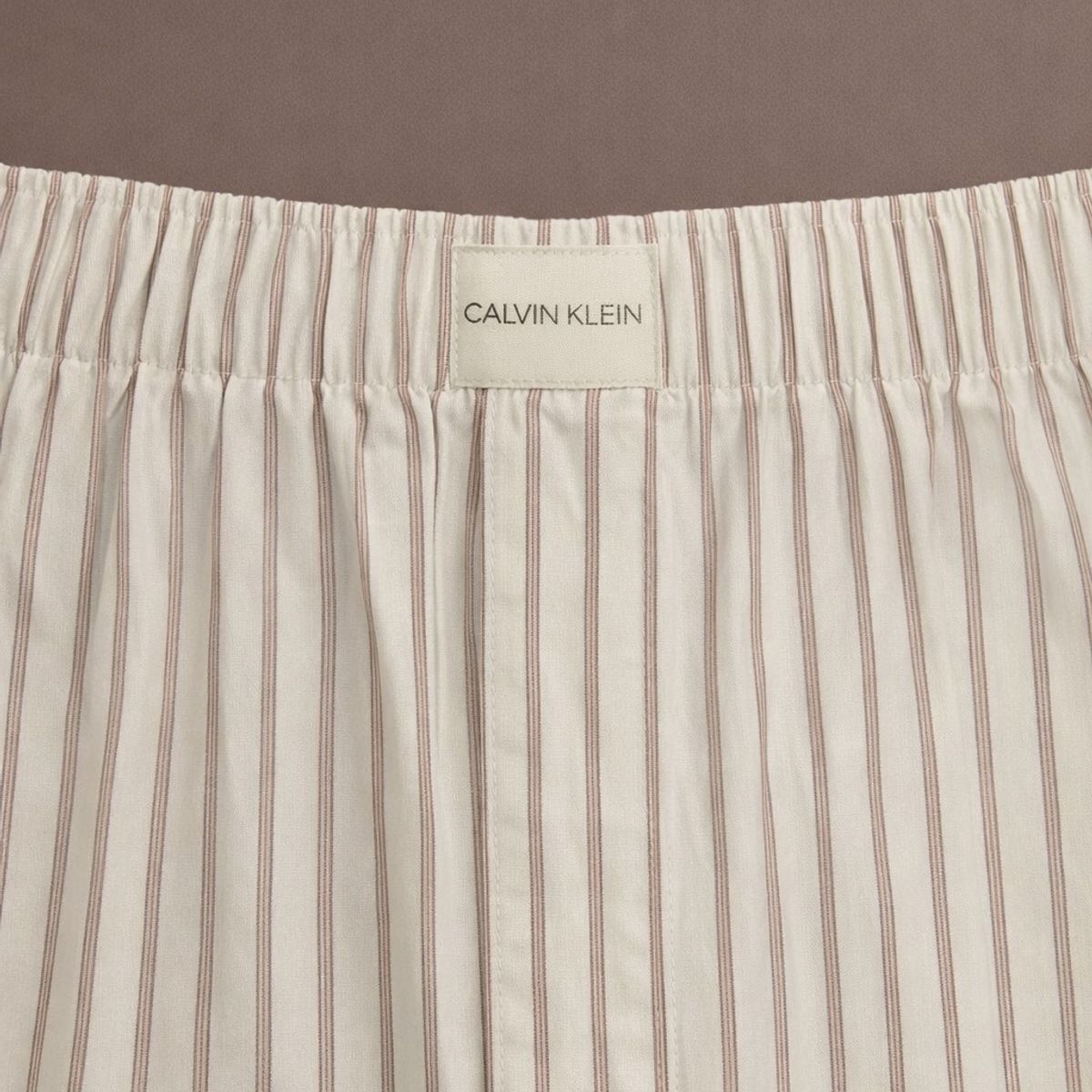 CALVIN KLEIN - Pantalón blanco largo ancho de pijama - cotton poplin Calvin Klein