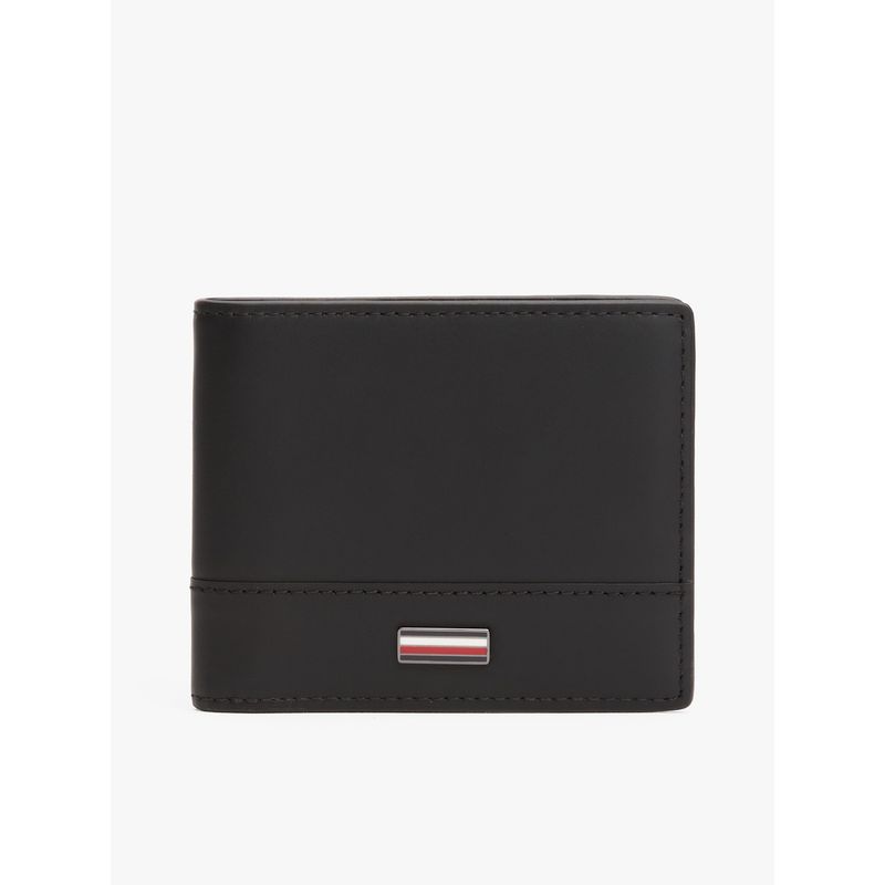 TOMMY HILFIGER - Billetera negra plegable Corporate Tommy Hilfiger