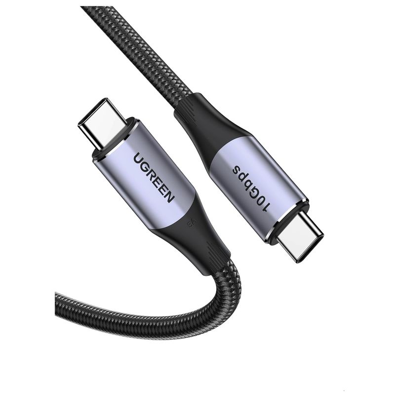 UGREEN - Cable USB-C Datos 10Gbps Carga Rápida 240W Video 4K 1m